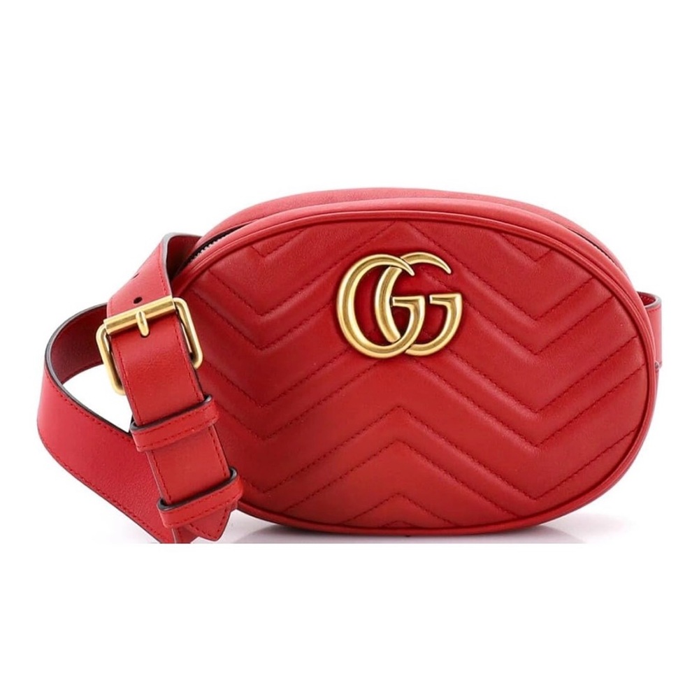Gucci Red Quilted Crossbody Bag